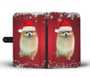 Pomeranian Dog Christmas Print Wallet Case-Free Shipping