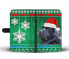 Newfoundland Dog Green Christmas Print Wallet Case-Free Shipping