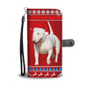 Cute Bull Terrier Christmas Print Wallet Case-Free Shipping