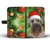 Cesky Terrier On Christmas Print Wallet Case-Free Shipping