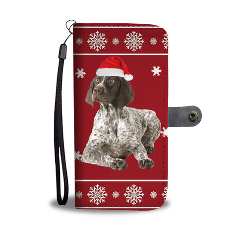 German Shorthaired Pointer Christmas Print Wallet Case-Free Shipping