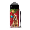 English Cocker Spaniel Christmas Red Print Wallet Case-Free Shipping