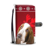 Basset Hound Christmas Print Wallet Case-Free Shipping