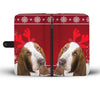 Basset Hound Christmas Print Wallet Case-Free Shipping