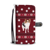 Papillon Dog Christmas Print Wallet Case-Free Shipping