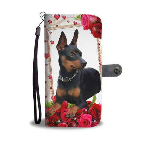 Miniature Pinscher Dog Christmas Print Wallet Case-Free Shipping