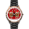 Yorkshire Terrier (Yorkie) Christmas Print Wrist Watch-Free Shipping