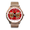 Yorkshire Terrier (Yorkie) Christmas Print Wrist Watch-Free Shipping