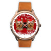 Yorkshire Terrier (Yorkie) Christmas Print Wrist Watch-Free Shipping