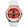 Yorkshire Terrier (Yorkie) Christmas Print Wrist Watch-Free Shipping