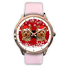 Yorkshire Terrier (Yorkie) Christmas Print Wrist Watch-Free Shipping