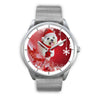 Cute Maltese Dog Christmas Print Wrist Watch-Free Shipping