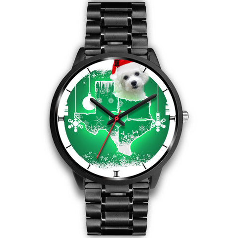 Bichon Frise Texas Christmas Special Wrist Watch-Free Shipping