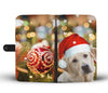 Labrador Retriever On Christmas Print Wallet Case-Free Shipping