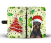 Miniature Pinscher On Christmas Print Wallet Case-Free Shipping