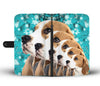 Cute Beagle Dog 3D Christmas Print Wallet Case-Free Shipping