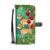 Brown Eskimo Dog Art Christmas Print Wallet Case-Free Shipping