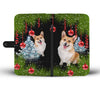 Amazing Cardigan Welsh Corgi Dog Christmas Print Wallet Case-Free Shipping