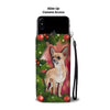 Cute Chihuahua Dog Christmas Print Wallet Case-Free Shipping