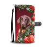 German Longhair Dog Christmas Print Wallet Case-Free Shipping