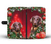 German Longhair Dog Christmas Print Wallet Case-Free Shipping