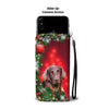 German Longhair Dog Christmas Print Wallet Case-Free Shipping