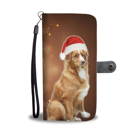 Nova Scotia Duck Tolling Retriever On Christmas Print Wallet Case-Free Shipping