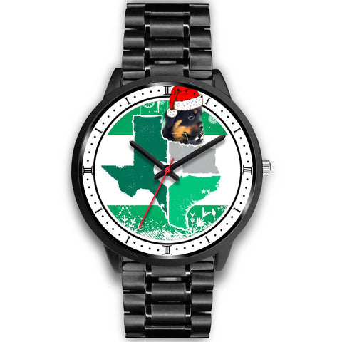 Rottweiler Dog Texas Christmas Special Wrist Watch-Free Shipping