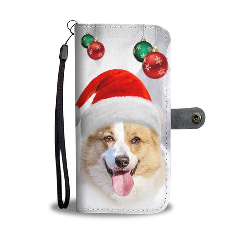 Pembroke Welsh Corgi Christmas Print Wallet Case-Free Shipping