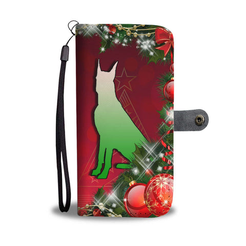 Great Dane Dog Art  Christmas Print Wallet Case-Free Shipping