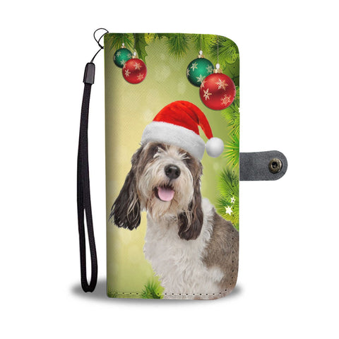 Petit Basset Griffon Vendéen On Christmas Print Wallet Case-Free Shipping