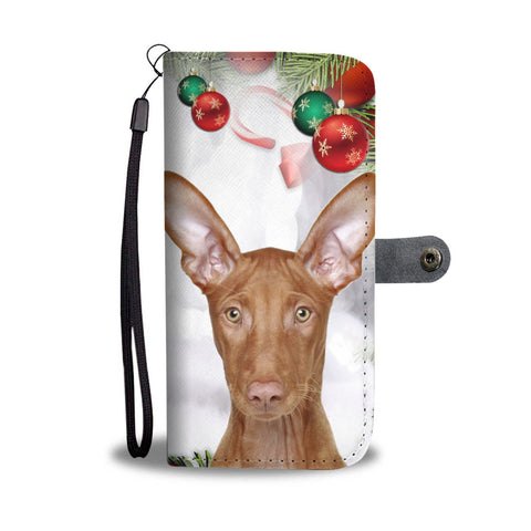 Pharaoh Hound On Christmas Print Wallet Case-Free Shipping