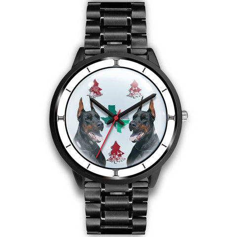 Doberman Pinscher Texas Christmas Special Wrist Watch-Free Shipping