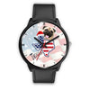 Pug Dog Texas Christmas Special Wrist Watch-Free Shipping