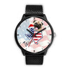 Pug Dog Texas Christmas Special Wrist Watch-Free Shipping