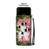 Cute Japanese Chin Dog Christmas Print Wallet Case-Free Shipping