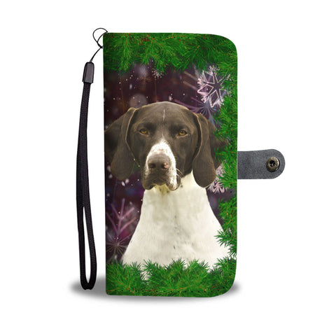 German Shorthaired Pointer Dog Christmas Print Wallet Case-Free Shipping