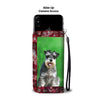 Miniature Schnauzer Christmas Print Wallet Case-Free Shipping