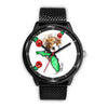 Beagle Dog On Christmas Florida Wrist Watch-Free Shipping