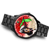 Bernese Mountain Dog On Christmas Florida Wrist Watch-Free Shipping