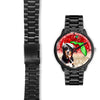 Bernese Mountain Dog On Christmas Florida Wrist Watch-Free Shipping