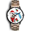 Bichon Frise On Christmas Florida Wrist Watch-Free Shipping