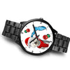 Bichon Frise On Christmas Florida Wrist Watch-Free Shipping