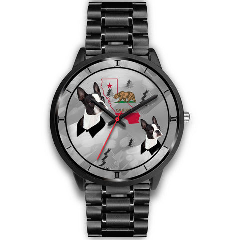 Boston Terrier California Christmas Special Wrist Watch-Free Shipping