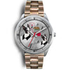 Boston Terrier California Christmas Special Silver Wrist Watch-Free Shipping