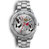 Boston Terrier California Christmas Special Silver Wrist Watch-Free Shipping