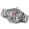 Boston Terrier California Christmas Special Silver Wrist Watch-Free Shipping