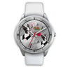 Boston Terrier California Christmas Special Silver Wrist Watch-Free Shipping