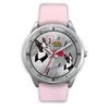 Boston Terrier California Christmas Special Silver Wrist Watch-Free Shipping