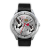 Boston Terrier California Christmas Special Silver Wrist Watch-Free Shipping